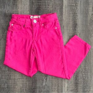 💞 Little Girls Size Small Bright Pink Stretch Skinny Jeans Pants